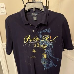 Polo Ralph Lauren navy blue boys polo T-shirt size XL (18-20)